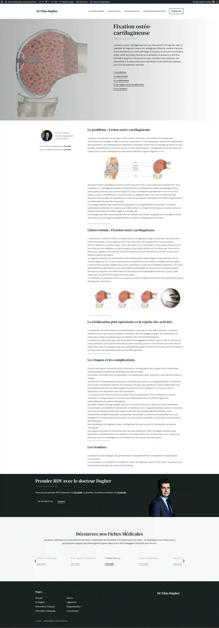 Fixation ostéo-cartilagineuse - Docteur Elias Dagher - Environnement _ - gekomed.live-website.com