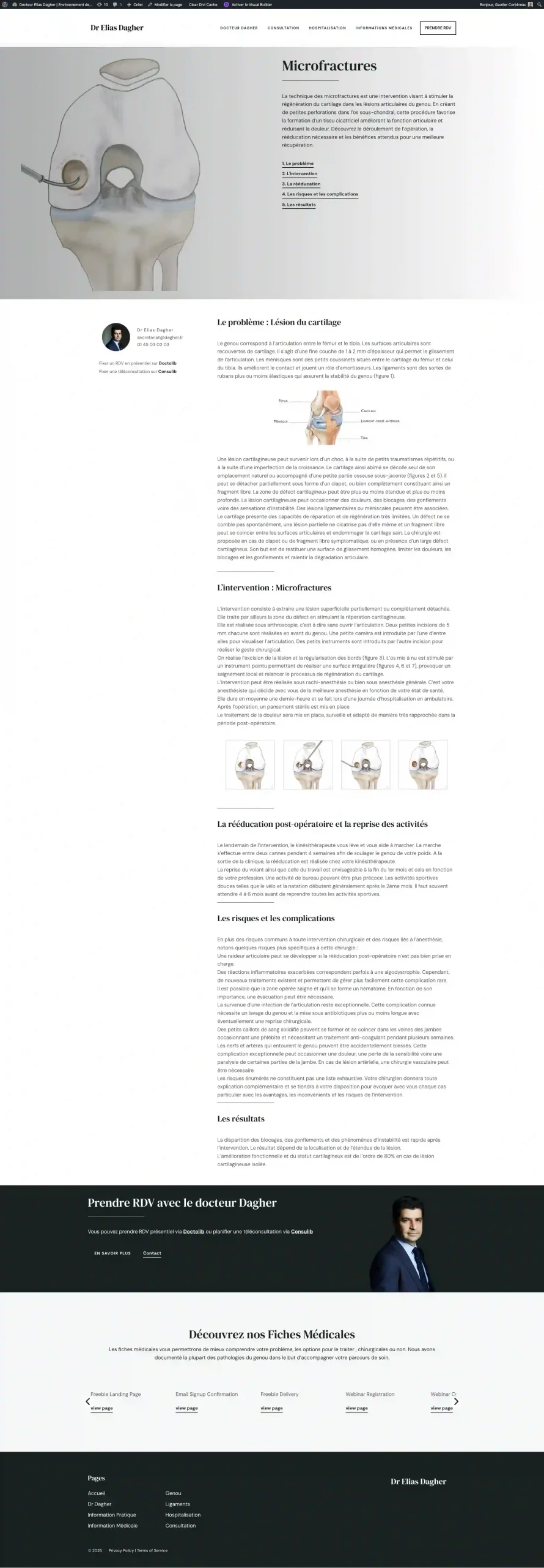 Microfractures - Docteur Elias Dagher - Environnement de Test_ - gekomed.live-website.com