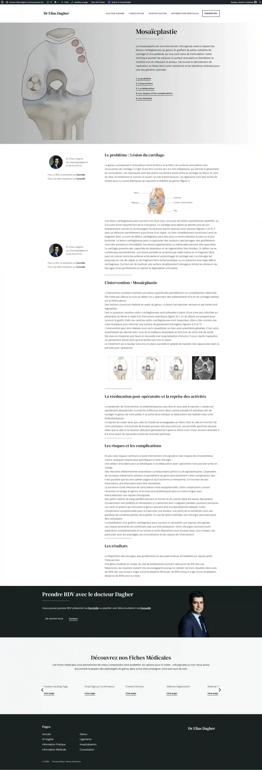 Mosaïcplastie - Docteur Elias Dagher - Environnement de Test_ - gekomed.live-website.com